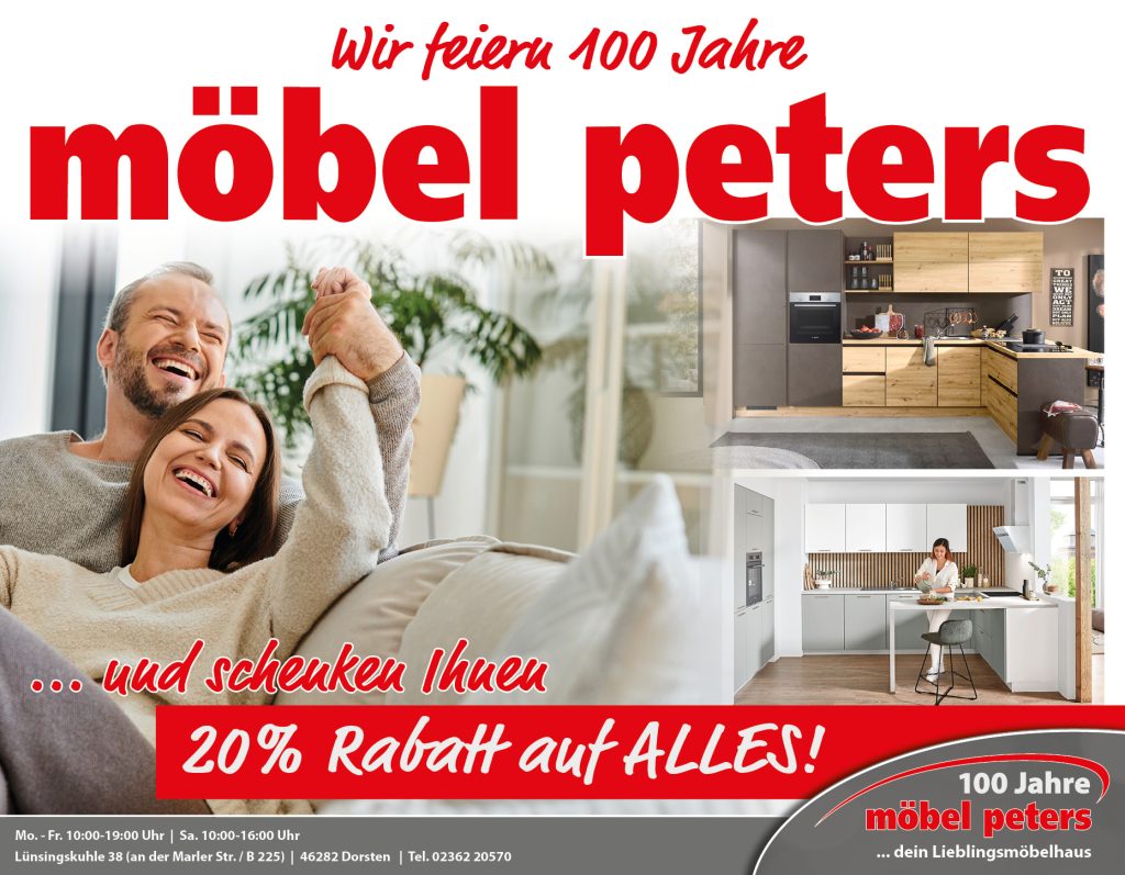 Möbel Peters Küchen-Angebote - 20% auf ALLES