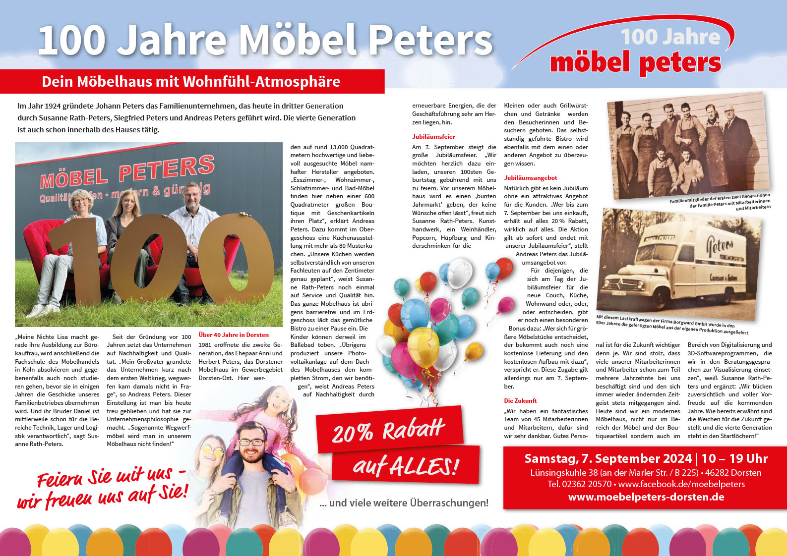 Lokallust Möbel Peters 100 Jahre