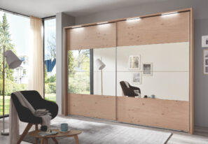 CS Studioline Kleiderschrank System Schwebetürenschrank mit Spiegel