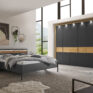 ACAPULCO_11_Graphit-D.,Abs.Riffholz_DTS300cm,H236cm m.PPT EBI+Spots_Bett 180x200cm m.KT-Bel_Naka 1SK
