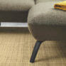 Dover Fuss schwarz matt