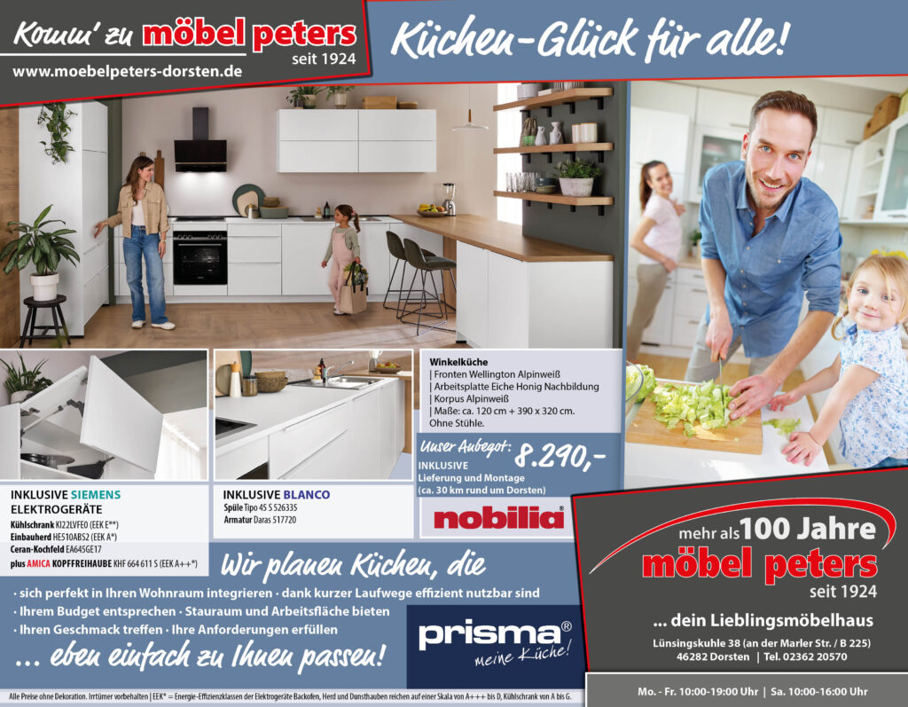 Angebote Möbel Peters Küchen in Dorsten Werbung