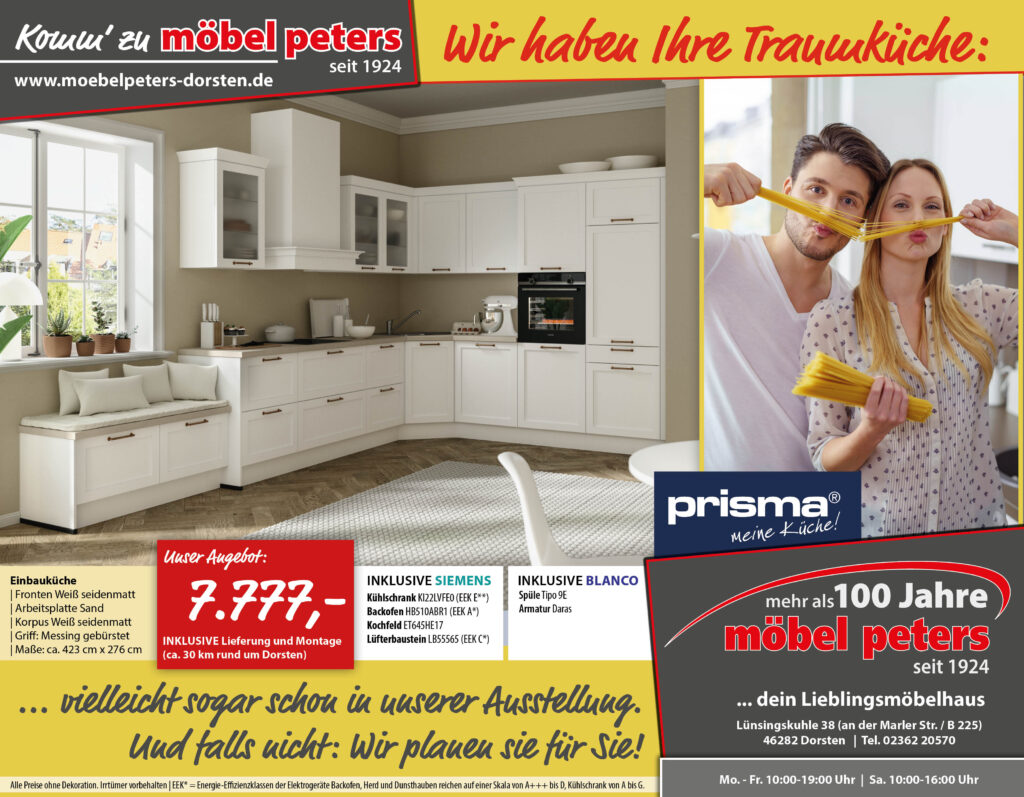 Werbung Küchen Möbel Peters Dorsten