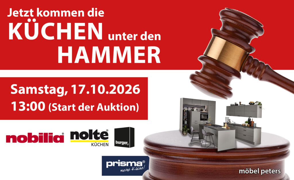 Küchenauktion bei Möbel Peters in Dorsten