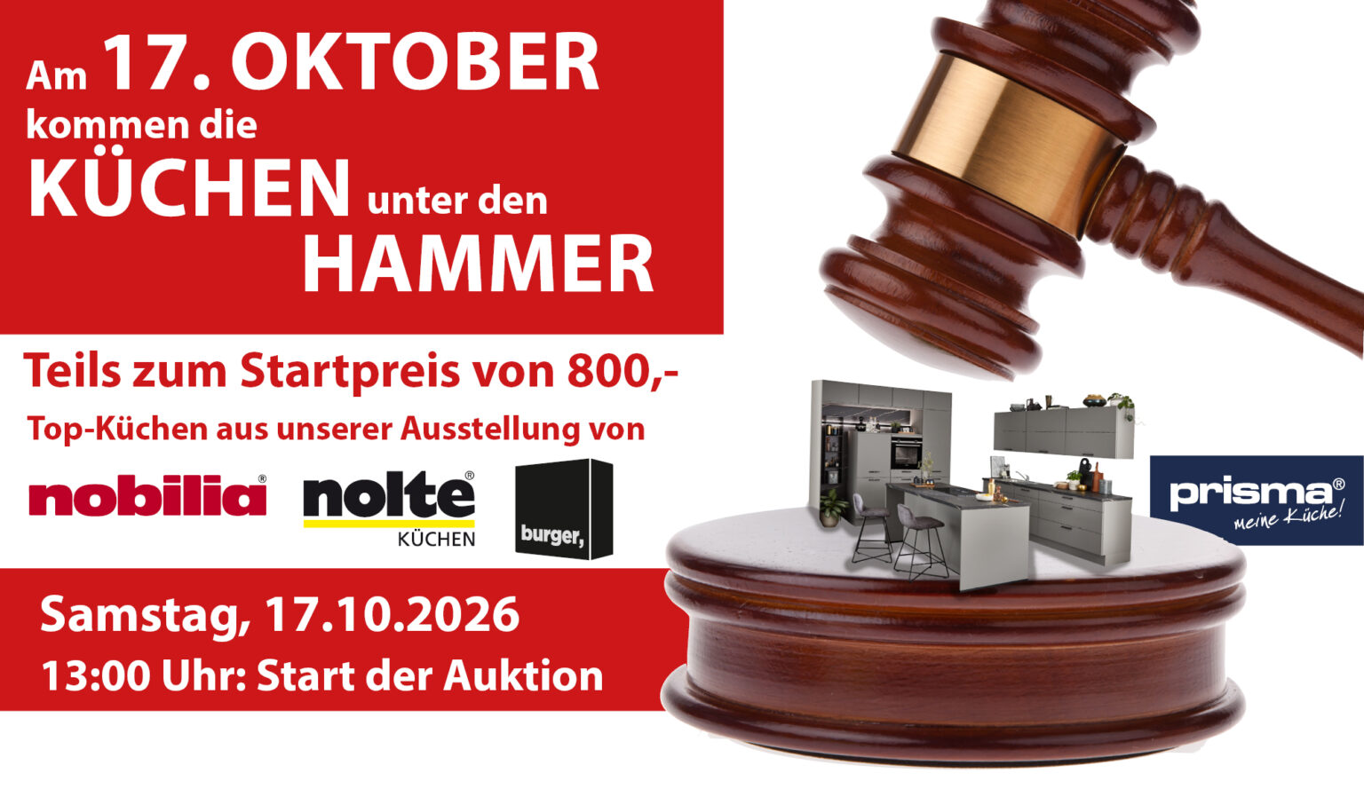 Küchenauktion bei Möbel Peters