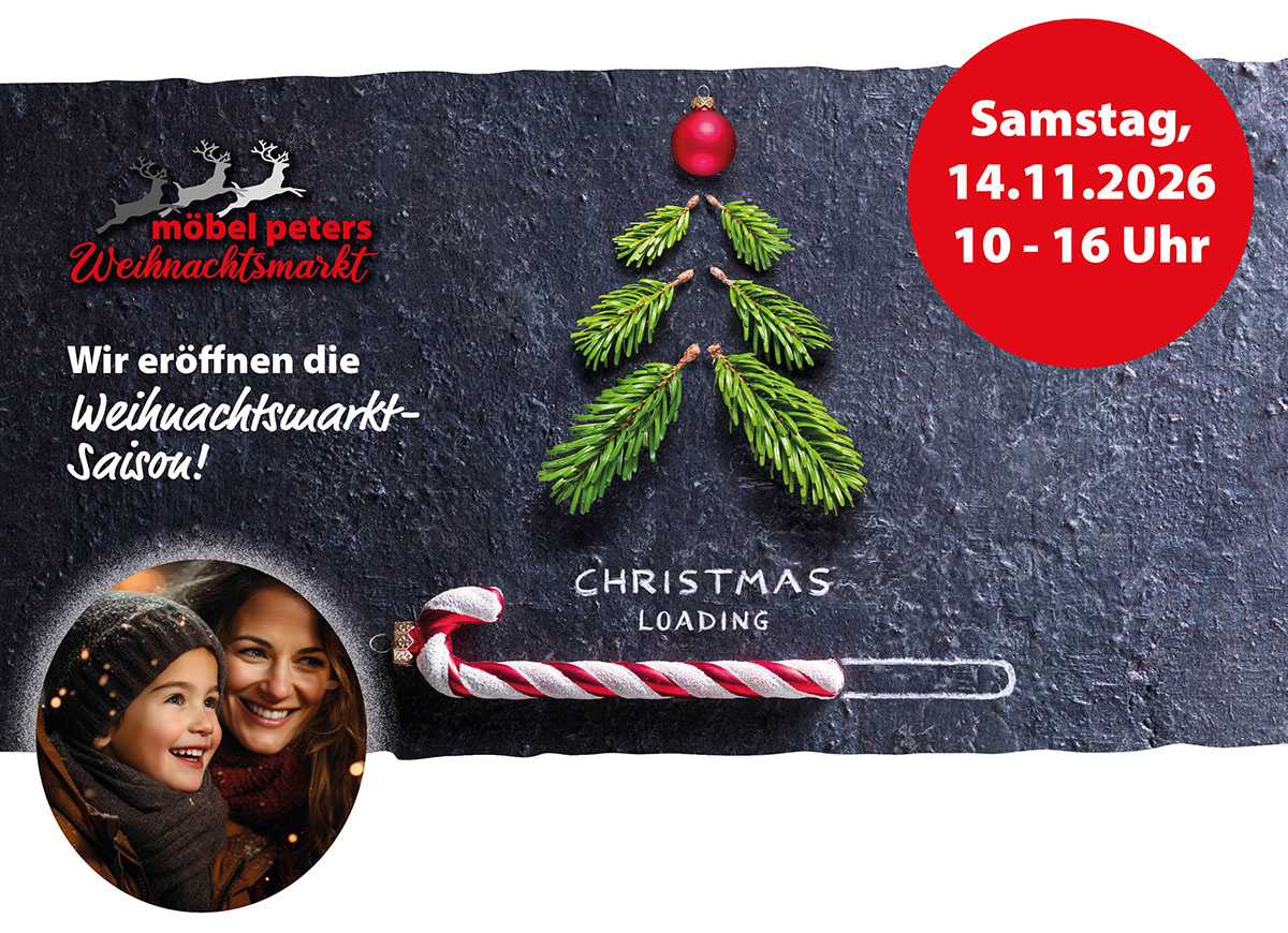 Weihnachtsmarkt bei Möbel Peters
